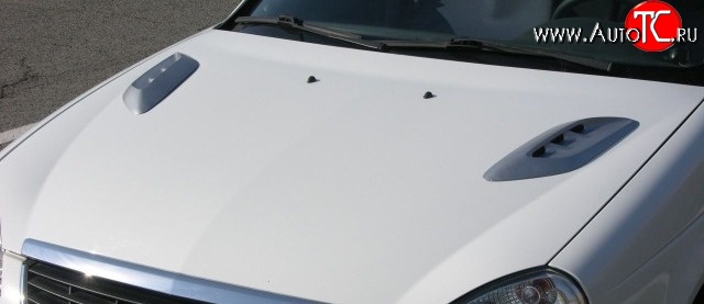 2 849 р. Накладки на капот Style v2 Toyota RAV4 CA20 3 дв. дорестайлинг (2000-2003) (Неокрашенные)  с доставкой в г. Калуга