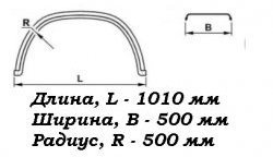 1 459 р. Крыло К-500 Fuso (круглое) Master-Plast УРАЛ 4320 (1977-2024)  с доставкой в г. Калуга. Увеличить фотографию 2