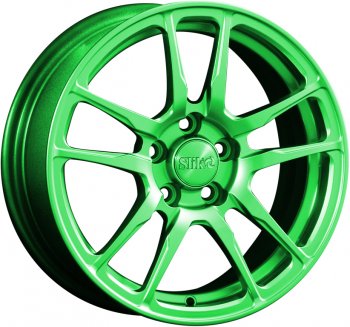 Кованый диск Slik Classik 6.5x15 (RAL 6038 ярко-зеленый) любое авто (универсальное)   (Цвет: RAL 6038 ярко-зеленый)