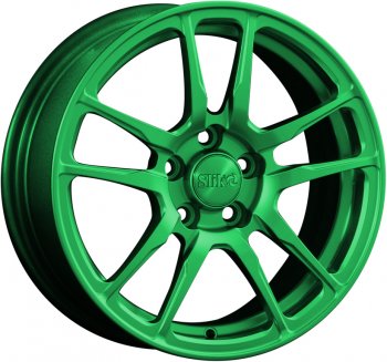Кованый диск Slik Classik 6.5x15 (Зеленый) любое авто (универсальное)   (Цвет: Зеленый)
