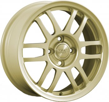 11 899 р. Кованый диск Slik Classik 6.5x15 (Металлик золотой) Nissan Latio N17 седан правый руль дорестайлинг (2012-2014) 4x100.0xDIA60.0xET40.0 (Цвет: Металлик золотой). Увеличить фотографию 1