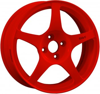 10 349 р. Кованый диск Slik classik R16x6.5 Красный (RED) 6.5x16 Toyota Picnic рестайлинг (2003-2009) 5x114.3xDIA60.1xET45.0 (Цвет: RED). Увеличить фотографию 1