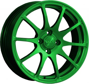 Кованый диск Slik classik R16x6.5 Зеленый (GREEN) 6.5x16 Nissan Tiida Latio C11 хэтчбек (2004-2012) 4x100.0xDIA60.0xET40.0
