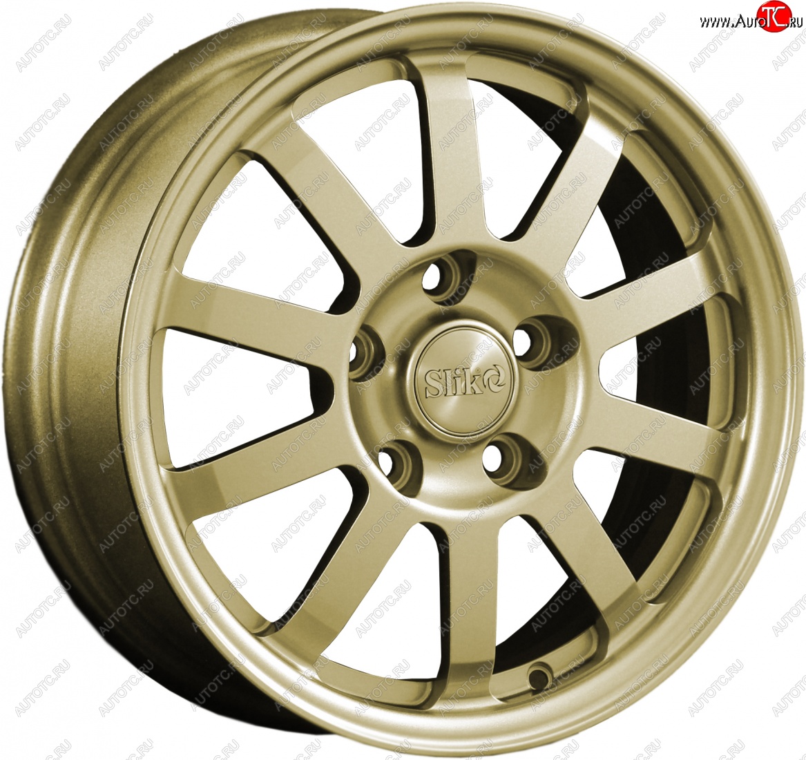 11 399 р. Кованый диск Slik Classik 6x15 (Металлик золотой) Mazda Verisa DC (2004-2015) 4x100.0xDIA54.1xET45.0 (Цвет: Металлик золотой)