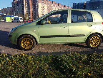 12 849 р. Кованый диск Slik Classik 5.5x14 (ярко-желтый) Volkswagen Up! хэтчбэк 3 дв. дорестайлинг (2012-2017) 4x100.0xDIA57.1xET35.0 (Цвет: ярко-желтый). Увеличить фотографию 3