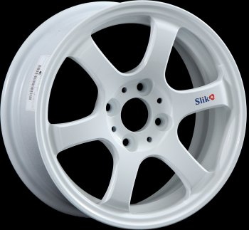 5 999 р. Кованый диск Slik Classik 5.5x14 (Белый W) Honda Fit 2 GE 2-ой рестайлинг (2012-2014) 4x100.0xDIA56.1xET45.0 (Цвет: Белый W). Увеличить фотографию 1