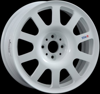 10 199 р. Кованый диск Slik SPORT R16x6.5 Белый (W) 6.5x16 Renault Clio KR рестайлинг универсал (2009-2013) 4x100.0xDIA60.1xET40.0 (Цвет: W). Увеличить фотографию 1