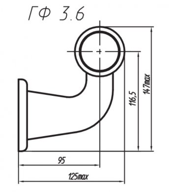 1 199 р. Фонарь габаритный и контурный Евросвет ГФ 3.6 LED3-3 Бегущий огонь   (12В)  с доставкой в г. Калуга. Увеличить фотографию 2
