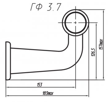 459 р. Фонарь габаритный и контурный Евросвет ГФ 3.7 LED1 Хрусталик   (12В)  с доставкой в г. Калуга. Увеличить фотографию 2