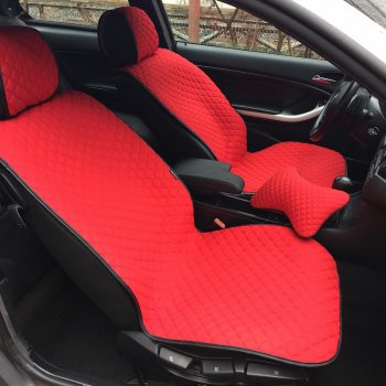 5 299 р. Универсальная накидка на сиденья Lord Autofashion Кристалл (трикотаж, 4 места) Audi A3 8L1 хэтчбэк 3 дв. дорестайлинг (1996-2000) (Красный)  с доставкой в г. Калуга. Увеличить фотографию 2