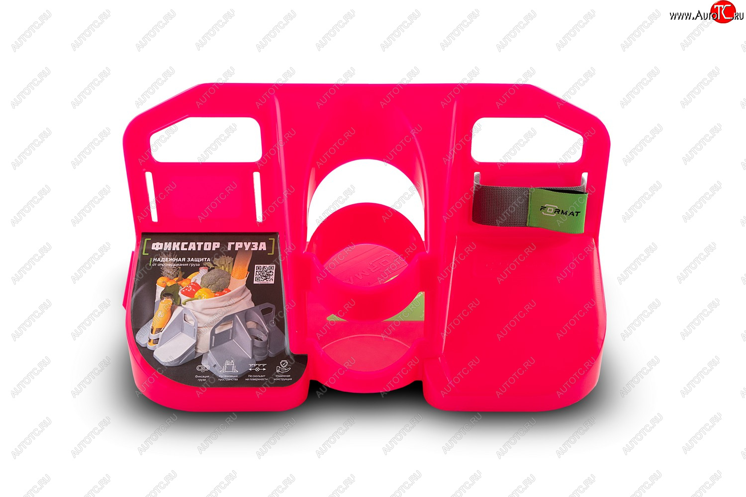1 039 р. Фиксатор груза универсальный в багажник FORMAT   (цвет: розовый)  с доставкой в г. Калуга