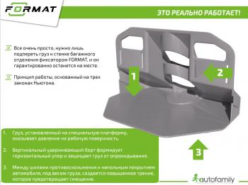 1 189 р. Фиксатор груза универсальный в багажник FORMAT Mazda 3/Axela BM дорестайлинг, хэтчбэк (2013-2016) (цвет: зеленый)  с доставкой в г. Калуга. Увеличить фотографию 10