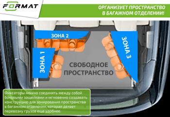 1 189 р. Фиксатор груза универсальный в багажник FORMAT Lexus NX 200T (2015-2024) (цвет: зеленый)  с доставкой в г. Калуга. Увеличить фотографию 9
