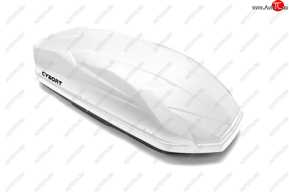 38 799 р. Багажный бокс CYBORT CarNet (460 л/206x86x40 см, двухсторонний, быстросъемные крепления краб) на крышу Mercedes-Benz S class W221 (2006-2013) (белый матовый с защитным покрытием Raptor)  с доставкой в г. Калуга