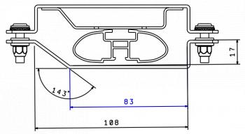 15 299 р. Багажник универсальный (с откидными бортами) АПС Chevrolet Captiva  дорестайлинг (2006-2011) (черный)  с доставкой в г. Калуга. Увеличить фотографию 12