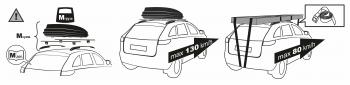 15 299 р. Багажник универсальный (с откидными бортами) АПС Mazda 3/Axela BM рестайлинг, хэтчбэк (2016-2019) (черный)  с доставкой в г. Калуга. Увеличить фотографию 14