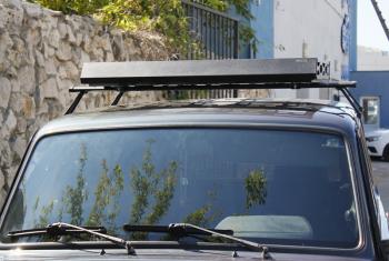 15 299 р. Багажник универсальный (с откидными бортами) АПС Audi Q7 4M дорестайлинг (2015-2020) (черный)  с доставкой в г. Калуга. Увеличить фотографию 7