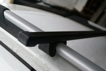 1 599 р. Комплект поперечин для рейлингов АвтоТК v1 Opel Karl A хэтчбэк 5 дв. (2015-2019) (Цвет: чёрный (стальные), Длина: 1300мм)  с доставкой в г. Калуга. Увеличить фотографию 4
