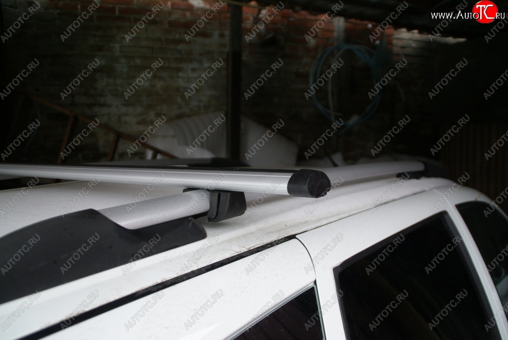 1 599 р. Комплект поперечин для рейлингов АвтоТК v1 Toyota RAV4 XA50 5 дв. дорестайлинг (2018-2024) (Цвет: чёрный (стальные), Длина: 1300мм)  с доставкой в г. Калуга