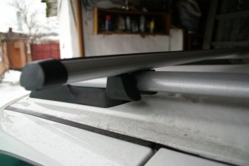 1 599 р. Комплект поперечин для рейлингов АвтоТК v1 Acura MDX YD2 дорестайлинг (2006-2009) (Цвет: чёрный (стальные), Длина: 1300мм)  с доставкой в г. Калуга. Увеличить фотографию 9