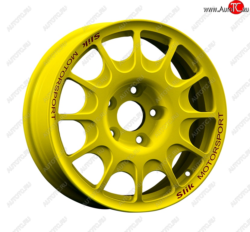 23 799 р. Кованый диск Slik Classic Sport L-1844S 5.5x15 Opel Corsa E (2014-2019) 4x100.0xDIA56.6xET39.0 (Candy ярко-желтый (Candy YELLOW))
