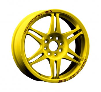 7 499 р. Кованый диск Slik Classic Sport L-152S 6.5x15 Opel Corsa E (2014-2019) 4x100.0xDIA56.6xET39.0 (Candy ярко-желтый (Candy YELLOW)). Увеличить фотографию 1