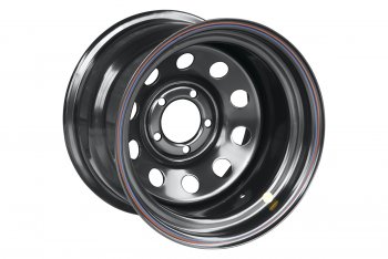 5 599 р. Штампованый диск OFF-ROAD Wheels (усиленный, круг) 10.0x15   (Цвет: черный)  с доставкой в г. Калуга. Увеличить фотографию 2