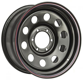 Штампованый диск OFF-ROAD Wheels (стальной усиленный, круг - черный). 7.0 x 16 Nissan Frontier 2 дорестайлинг (2005-2017) 6x139.7xDIA110.0xET30.0