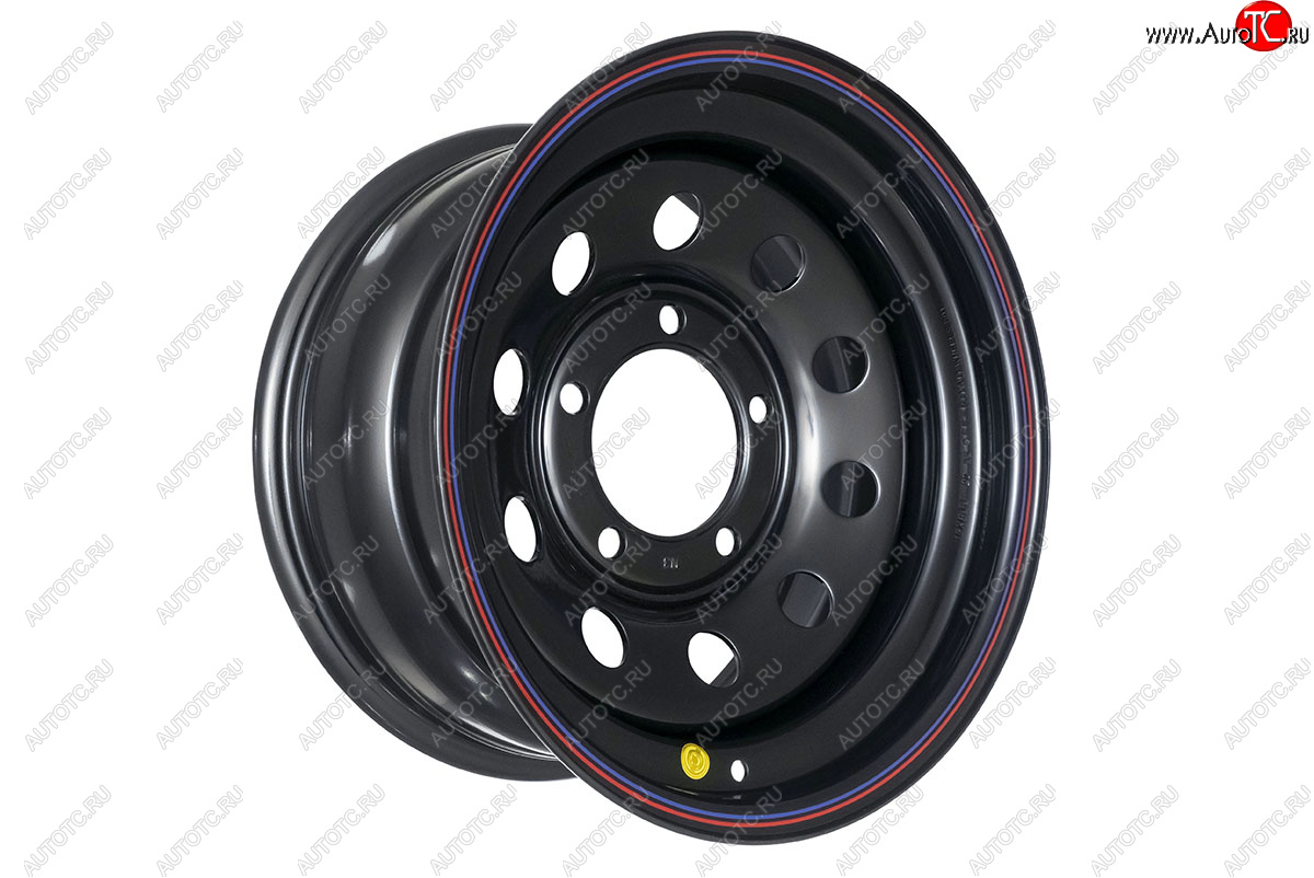 4 699 р. Штампованый диск OFF-ROAD Wheels (стальной усиленный, круг - черный). 8.0 x 16    с доставкой в г. Калуга