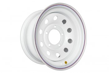 4 899 р. Штампованый диск OFF-ROAD Wheels (стальной усиленный, круг - белый). 8.0 x 16    с доставкой в г. Калуга. Увеличить фотографию 1