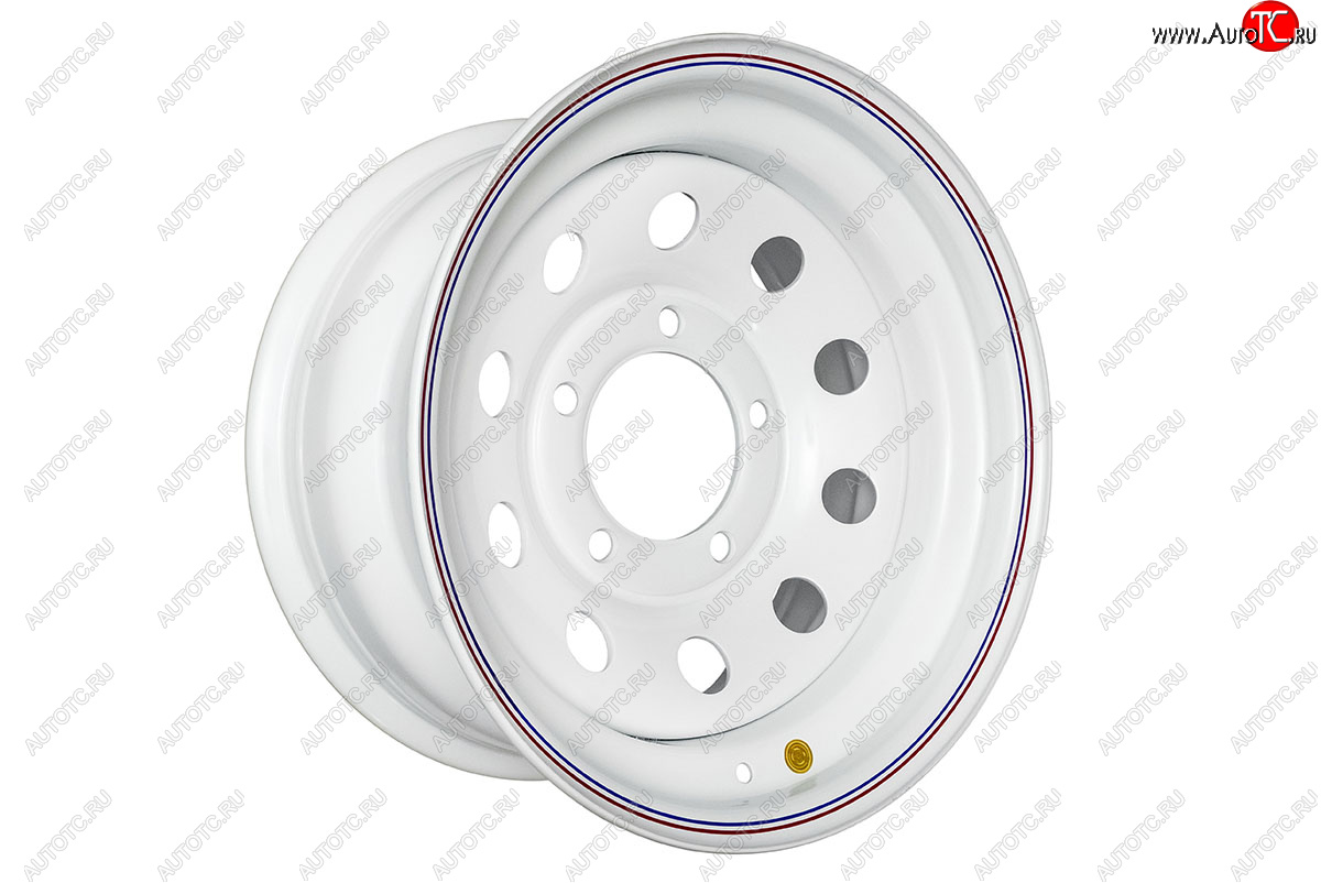 4 899 р. Штампованый диск OFF-ROAD Wheels (стальной усиленный, круг - белый). 8.0 x 16    с доставкой в г. Калуга