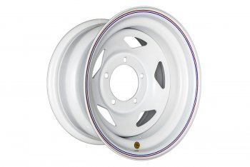 4 999 р. Штампованый диск OFF-ROAD Wheels (стальной усиленный, треугольник - белый). 8.0 x 15    с доставкой в г. Калуга. Увеличить фотографию 1