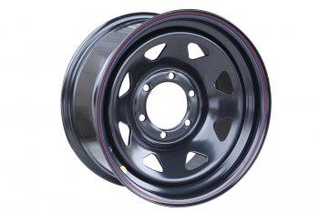 4 699 р. Штампованый диск OFF-ROAD Wheels (стальной усиленный, треугольник мелкий- черный). 8.0 x 16 Ford Ranger 2 (2006-2009) 6x139.7xDIA110.0xET10.0 . Увеличить фотографию 1