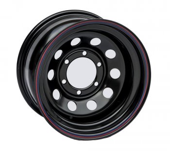6 199 р. Штампованый диск OFF-ROAD Wheels (стальной усиленный, круг - черный). 8.0 x 17 Hyundai Galloper 5 дв. (1998-2003) 6x139.7xDIA110.0xET0.0 . Увеличить фотографию 1