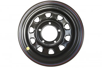 4 999 р. Штампованый диск OFF-ROAD Wheels (стальной усиленный, черный). 8.0 x 15 Лада нива 4х4 2121 Бронто 3 дв. 1-ый рестайлинг (2017-2019) 5x139.7xDIA110.0xET15.0 . Увеличить фотографию 1