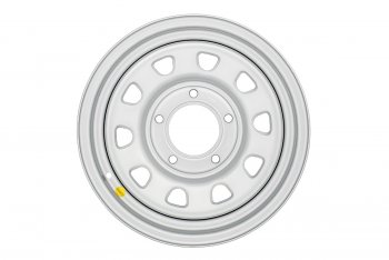 4 399 р. Штампованый диск OFF-ROAD Wheels (усиленный, треугольник мелкий) 7.0x15 Suzuki Grand Vitara FTB03 3 двери (1997-2005) 5x139.7xDIA98.5xET25.0 (Цвет: серебристый). Увеличить фотографию 3