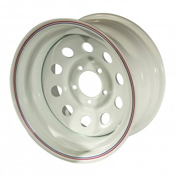 Штампованый диск OFF-ROAD Wheels (стальной усиленный, круг - белый). 10.0 x 15 