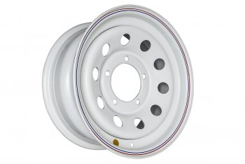 4 199 р. Штампованый диск OFF-ROAD Wheels (стальной усиленный, круг - белый). 7.0 x 15    с доставкой в г. Калуга. Увеличить фотографию 1