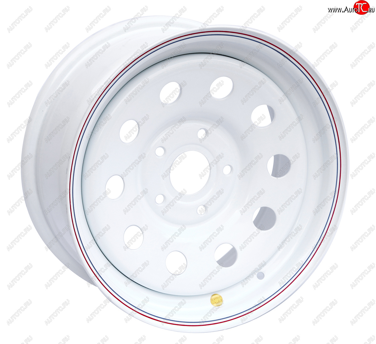 5 699 р. Штампованый диск OFF-ROAD Wheels (усиленный, круг) 7.0x16 BMW 5 серия E60 седан рестайлинг (2007-2010) 5x120.0xDIA72.6xET20.0 (Цвет: белый)