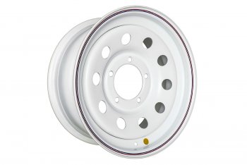 4 399 р. Штампованый диск OFF-ROAD Wheels (стальной усиленный, круг - белый). 7.0 x 16    с доставкой в г. Калуга. Увеличить фотографию 1