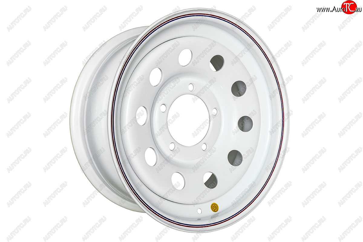 4 399 р. Штампованый диск OFF-ROAD Wheels (стальной усиленный, круг - белый). 7.0 x 16 Лада нива 4х4 2121 Бронто 3 дв. 1-ый рестайлинг (2017-2019) 5x139.7xDIA110.0xET15.0 