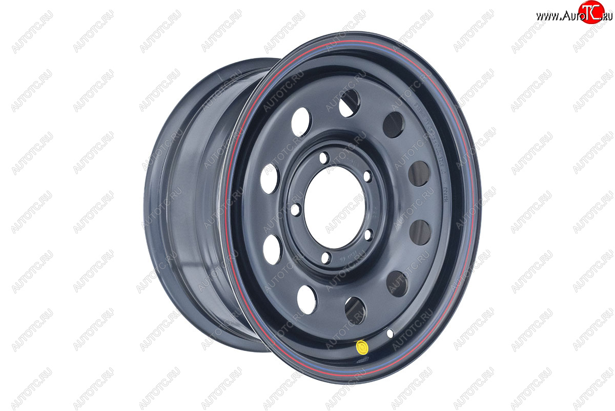 4 849 р. Штампованый диск OFF-ROAD Wheels (стальной усиленный, круг - черный). 7.0 x 16 Suzuki Grand Vitara FTB03 3 двери (1997-2005) 5x139.7xDIA110.0xET25.0 