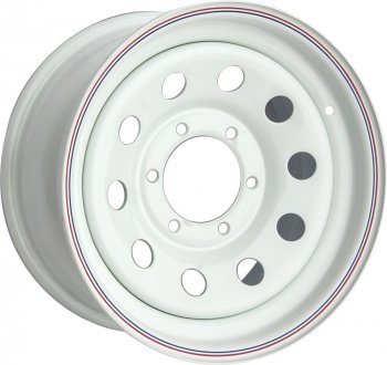 4 799 р. Штампованый диск OFF-ROAD Wheels (стальной усиленный, круг - белый). 7.0 x 16 Toyota 4Runner N210 дорестайлинг (2002-2005) 6x139.7xDIA110.0xET30.0 . Увеличить фотографию 1