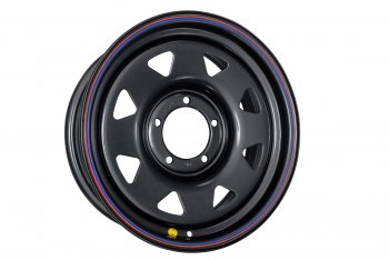 Штампованый диск OFF-ROAD Wheels (стальной усиленный, треугольник мелкий - черный). 7.0 x 17 Лада нива 4х4 2121 Бронто 3 дв. 1-ый рестайлинг (2017-2019) 5x139.7xDIA110.0xET15.0