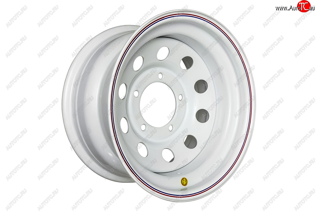 4 799 р. Штампованый диск OFF-ROAD Wheels (стальной усиленный, круг - белый). 8.0 x 15    с доставкой в г. Калуга