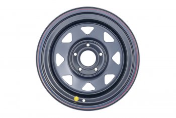 4 999 р. Штампованый диск OFF-ROAD Wheels (усиленный, треугольник) 8.0x16   (Цвет: черный)  с доставкой в г. Калуга. Увеличить фотографию 2