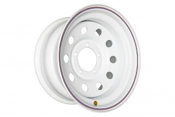 4 899 р. Штампованый диск OFF-ROAD Wheels (стальной усиленный, круг - белый). 8.0 x 16 Лада нива 4х4 2121 Бронто 3 дв. 1-ый рестайлинг (2017-2019) 5x139.7xDIA110.0xET15.0 . Увеличить фотографию 1
