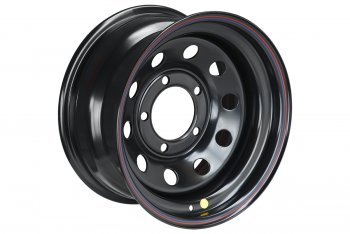 4 699 р. Штампованый диск OFF-ROAD Wheels (стальной усиленный, круг - черный). 8.0 x 16    с доставкой в г. Калуга. Увеличить фотографию 1