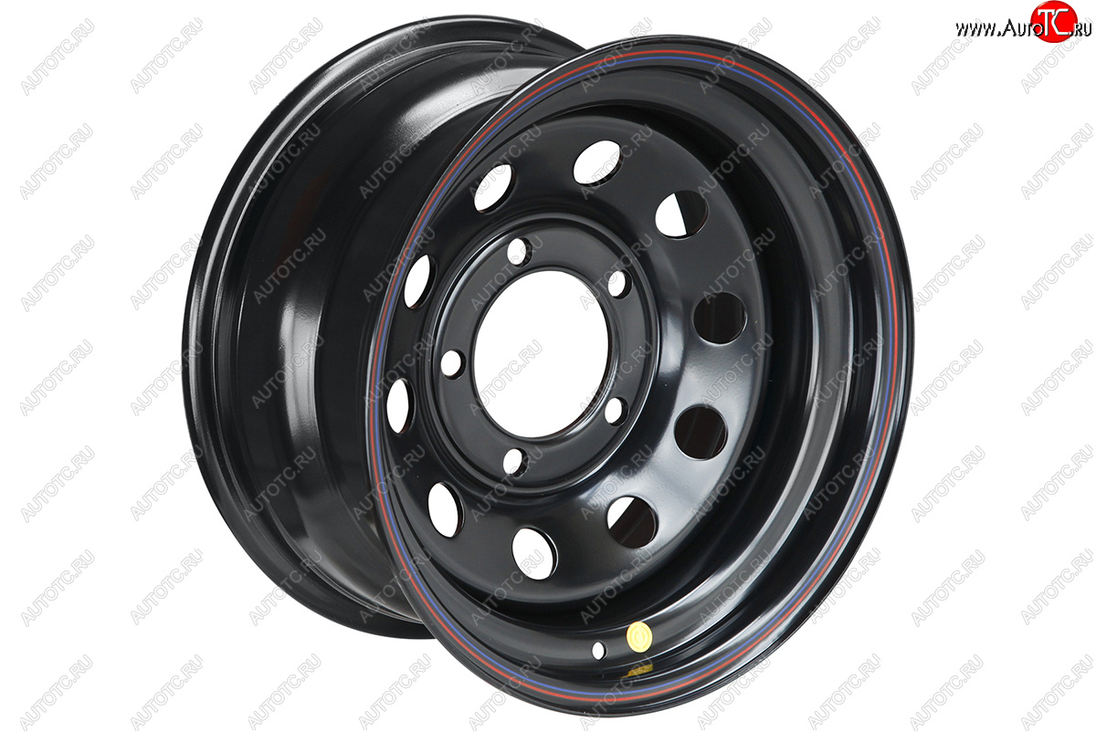 4 699 р. Штампованый диск OFF-ROAD Wheels (стальной усиленный, круг - черный). 8.0 x 16    с доставкой в г. Калуга