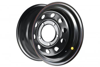 4 399 р. Штампованый диск OFF-ROAD Wheels (усиленный, круг) 8.0x16   (Цвет: черный)  с доставкой в г. Калуга. Увеличить фотографию 1
